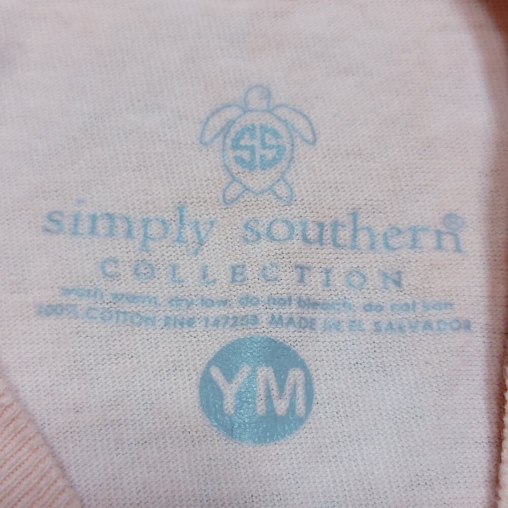 Simply Southern Youth LS Peach Tie-Dye Pumpkins & Sunflowers Sweatshirt - YM - Picture 5 of 5
